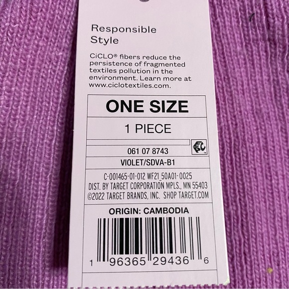 Wild Fable Lavender Woman’s Beanie OSFM - Picture 4 of 5